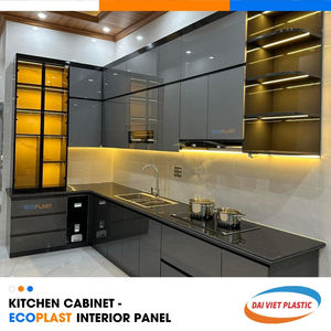 Gabinetes de cocina LED estilo minimalista Panel interior de PVC Fábrica de fabricación líder de Vietnam - Product Image 5