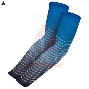 Mangas de compresión deportivas personalizadas para golf, voleibol, baloncesto y ciclismo para hombres y mujeres, mangas de compresión de color sólido con talla personalizada. - Product Image 5