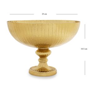 Cuenco Decorativo de Metal con Base, Elegante Centro de Mesa, Frutero para Mesa de Comedor, Decoración del Hogar - Product Image 5