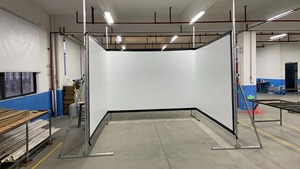 Tùy Chỉnh 3-Sided Khách Sạn Auditorium Nhanh Chóng Gấp Màn Hình Chiếu Nhiều Mặt 3 Bên Có Thể Gập Lại Màn Hình Di Động Cho Chiếu Sân Khấu - Product Image 3