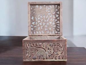 Handcrafted Soapstone Storage <b>Box</b> <b>with</b> <b>Lid</b> Handmade Carved Natural Stone Jewelry, Trinket & <b>Decorative</b> <b>Box</b> for Wholesale Export - Product Image 1