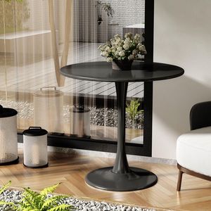 Tavolo da Pranzo Moderno Nero per Natale, Tavolo da Cucina 31.5, Tavolino da Caffè e Tavolo per il Tempo Libero per Soggiorno - Product Image 6