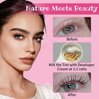Kits de teinture semi-permanente pour sourcils et cils sous marque privée, vente en gros, kit professionnel de teinture pour cils et sourcils