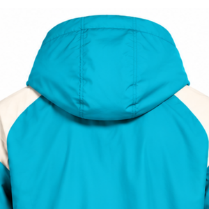 Mens Cyan Nylon Quarter Zip <b>Hoodie</b> Shorts Set Two Tone Lightweight Athletic Fitness <b>Running</b> Training Casual Sports Outfit - Product Image 4