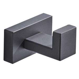 Toallero Doble de Pared Negro y Juego de Organizador de Baño Moderno de Acero Inoxidable - Product Image 3
