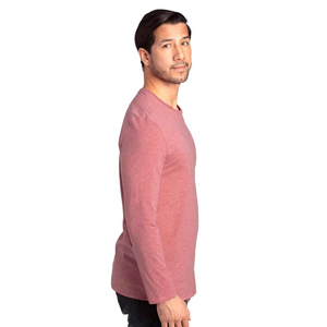 เสื้อยืดแขนยาวผู้ชาย คอโอ ผ้าฝ้าย สีพื้น ทรงปกติ สวมใส่สบาย ผ้าถัก - Product Image 2