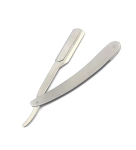 Rasoir de barbier en acier de qualité supérieure avec design et logo personnalisés, certifié ISO, emballage et dimensions sur mesure - Product Image 3