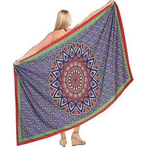 Wholesale Price One Piece Beach <b>Sarong</b> Cover up For Women's OEM Design Customized Printed Women Printed Beach <b>Sarong</b> - Product Image 1