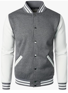 Blouson Bomber Varsity Personnalisé en Toile Brodé Solide avec Col Montant, Idéal pour l'Hiver, Style Baseball, Nom/Numéro Personnalisable - Product Image 5