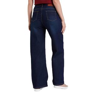 Pantalon en denim surdimensionné de qualité supérieure à jambe large pour femmes Pantalon en jean délavé à la mode pour dames - Product Image 2
