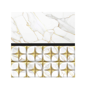 Azulejo de Cerámica Esmaltada Moderna de 300x600mm para Pared de Cocina, Gris Mármol, 12x24 Pulgadas, Brillante, Rústico, Cuadrado, Antibacteriano, para Piso y Pared Interior - Product Image 3