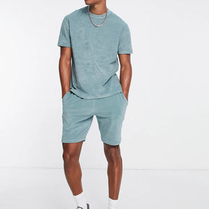 Conjunto de Pantalones Cortos y Camiseta de Rizo para Hombre, 100% Algodón Orgánico, Sostenible - Product Image 2