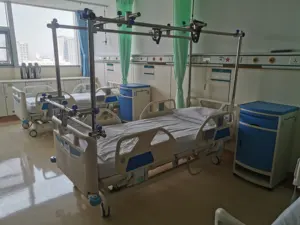 3 fonksiyon manuel hastane yatağı bölünmüş bacak ortopedik çekiş ortopedik katlanır ortopedi tıbbi hasta yatağı hastane yatağı