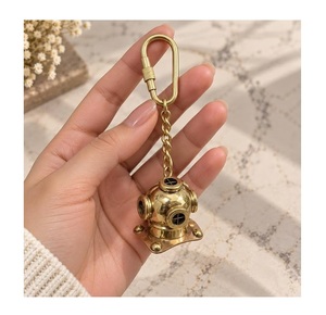 Hind Craft Living <b>Vintage</b> Brass Nautical Keychain Handmade Lightweight <b>Key</b> Ring for Car Bike Home Office Stylish Gift for Men - Product Image 4