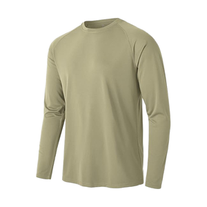 T-shirt de compression à manches longues pour homme, personnalisé, anti-UV, avec fermeture éclair, idéal pour la gym et le fitness - Product Image 1