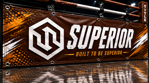 Superior International New High Quality Event Promotion Boxing Ring Side <b>Banner</b> with Grommets and Stitching - Product Image 3