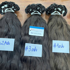 Extensiones de Cabello Humano con Punta en U de Alta Calidad 2026, Cabello Ondulado con Punta en U, Sin Enredos, Sin Caída, Cabello Ruso 100% con Cutícula Alineada - Product Image 3