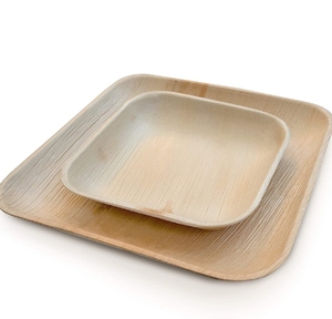 Assiettes jetables esthétiques en forme de feuille de palmier, fournitures de fête durables pour les anniversaires et l'accueil écologique à domicile - Product Image 4