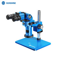Microscope trinoculaire SUNSHINE R360 Pro 360° °   Module d'objectif réglable pour la formation en PCB et la réparation électronique
