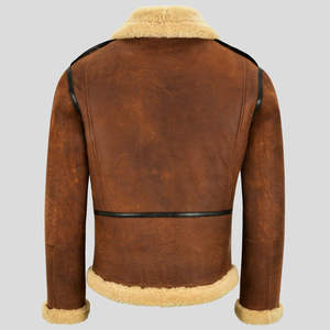 Chaqueta de Cuero de Oveja para Hombre, Tendencia 2026, Acabado de Primera Calidad, Prenda Exterior de Cuero, Cuello Alto, Impermeable y Resistente al Viento - Product Image 5