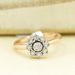 LOISTA JEWELS 18K 14K 9K Gold Lab Grown Diamond Rhodium Plated Engagement <b>Ring</b> for Women with Round Brilliant Cut Luxury Finish - Product Image 1