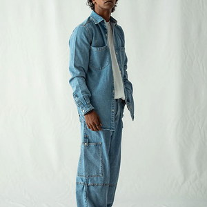 Camisa de Mezclilla para Hombre, Servicio OEM, Artículo de Moda, Última Tendencia, MOQ Bajo, Camisa de Mezclilla para Hombre, Estilo Actual - Product Image 2