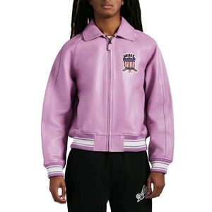 Veste bomber en cuir véritable pour homme Avirex, hiver, haute qualité, coupe-vent et respirante, grandes tailles, plusieurs couleurs, vestes Avirex - Product Image 4