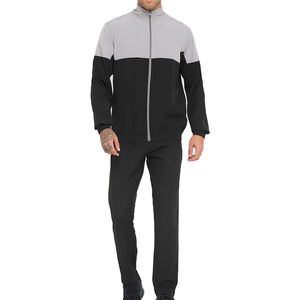Chándal Deportivo Informal de Invierno para Hombre, de Alta Calidad, con Cierre, en Color Sólido, de Poliéster/Algodón, para Entrenamiento Deportivo al Aire Libre y Running - Product Image 1