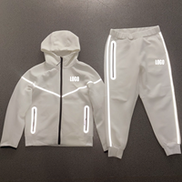 Ensemble de survêtement homme en molleton technique premium avec sweat à capuche zippé et pantalon de jogging – Confortable et moderne