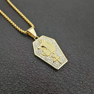 Pendentif Anubis Égyptien en Moissanite VVS, en Argent Sterling 925 Plaqué Or, Style Hip Hop Rapper, Bijou Tendance, Fabricant - Product Image 5