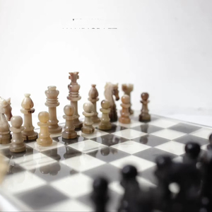 ILAHI's Eco-Friendly Rustic Polished Rectangle <b>Chess</b> <b>Board</b> Game 100% Handmade Pure Wood Animal/Love Style Customized Size <b>Chess</b> - Product Image 1