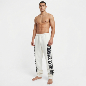Pantalones Deportivos Personalizados Estilo Urbano para Hombre, Cintura con Cordón, Corte Holgado, Tejido Grueso, Felpa Francesa (400-500 GSM) - Product Image 1