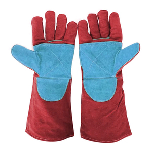 OEM Service Heat Resistant Fireproof Welding Work <b>Gloves</b> Heavy Duty Cowhide Leather With Kevlar Liner Welder Working <b>Gloves</b> - Product Image 1