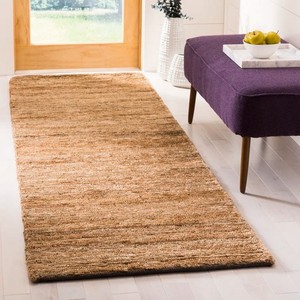 Modern Striped Wool Acrylic Jute Rug Rectangle Non-Slip Rubber Backing Low Pile Hallway for Hotel Home Exercise - Product Image 2