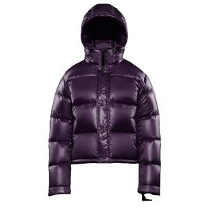 Chaqueta acolchada impermeable con cierre de cremallera y logotipo personalizado para mujer con bolsillos delanteros transpirables, abrigos para mujer de procesamiento sin procesar - Product Image 1