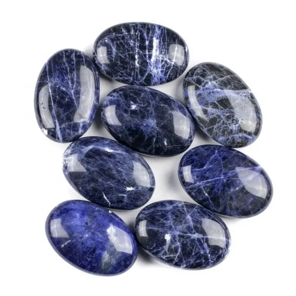 Vendita all'ingrosso di qualità Premium naturale Sodalite Palm Stone per la guarigione e la decorazione della casa da Yasin & Sohil Agate