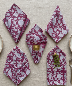 Servilletas Cuadradas de Algodón 100% Suave con Estampado a Mano, Artesanales Indias, Ecológicas, Reutilizables, de Lujo para Bodas, Venta al Por Mayor - Product Image 5
