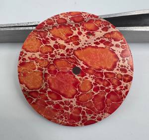 Esfera de Reloj A K Gems de Jaspe Sedimentario del Mar Rojo, 28.50mm, Pulida por un Lado, Modelo ETH-10166, Hecha en Rajasthan - Product Image 3