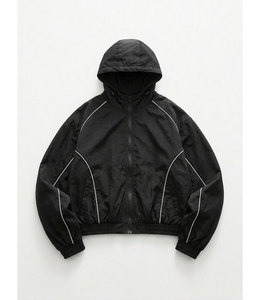 Private Label Windbreaker <b>Jacket</b> Lightweight Waterproof Hooded Outdoor <b>Jacket</b> Custom OEM ODM Manufacturer - Product Image 1