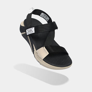 Sandalias Ligeras con Diseño de Punta Abierta en Negro y Beige, Comodidad desde Vietnam, Ideales para el Aula y la Ciudad - Listas para Cada Paso - Product Image 1