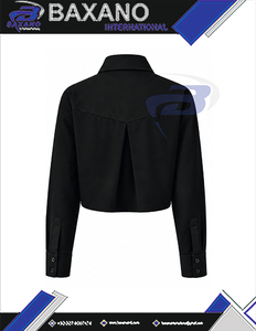 Blusa Formal Moderna para Mujer de la Hermandad NCBW, Camisa de Trabajo Profesional con Botones, Camisa Corta Informal para Oficina - Product Image 5