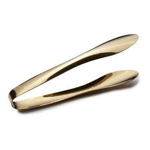 Utensilios de cocina: Elegantes pinzas de cocina de acero inoxidable para asar y servir carne a la parrilla, con un diseño elegante. - Product Image 1