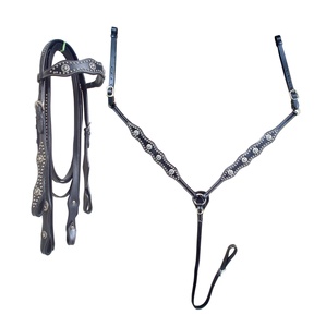 Rênes Fendues Showman En Cuir De Vache Argentine - 5/8 X 8 Pieds