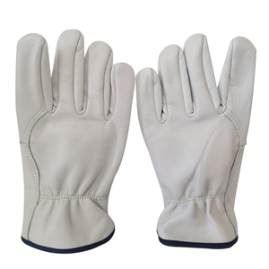 Gants de travail confortables en cuir pour la sécurité des mains, gants de chauffeur en cuir de vachette. - Product Image 5