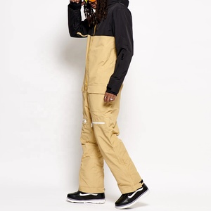 Combinaison de ski unisexe à capuche avec fermeture éclair, imperméable, coupe-vent, écologique, une pièce, color-block, isolée, vêtements de neige, rembourrage synthétique - Product Image 4