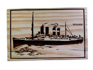 Titanic <b>Urn</b> Engraved Handmade Humans Burial Wood <b>Urns</b> for <b>Ashes</b> Vintage <b>Pet</b> Dog <b>Ashes</b> Cremains Love Memory - Product Image 4
