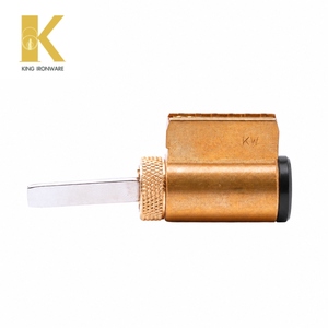 กระบอกกุญแจทองเหลืองขนาด 32 มม. แบบกำหนดเองพร้อมร่องกุญแจ KW สีดำด้าน มีอุปกรณ์เสริมให้เลือก - Product Image 6