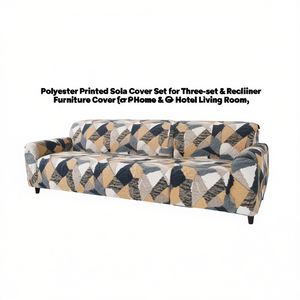 Juego de Fundas de Sofá de Poliéster Estampado para Sofá de Tres Plazas y Sillón Reclinable, Funda para Muebles de Sala de Estar para el Hogar y Hoteles - Product Image 3
