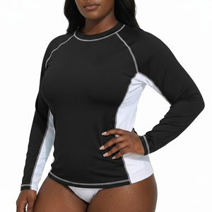 Vente en gros de maillots de bain pour femmes, manches longues, OEM/ODM, sur mesure, grande taille, vêtements de sport de haute qualité - Product Image 1