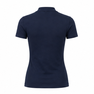 Camiseta de Manga Corta para Mujer, Cuello Redondo, Ajuste Moderno, Color Azul Medianoche, Tejido de Punto Acanalado Suave, Algodón Jersey, Personalizable, WMNTS-0005 - Product Image 2